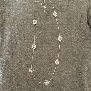 Elegant Rose Gold Necklace with Circular Accents